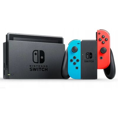 Konsola Nintendo Switch Red Blue V2 Komplet + 64gb Konsola Nintendo Switch Red Blue V2 Komplet + 64gb