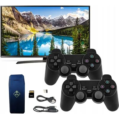 Inny producent Konsola Retro Tv 2 Bezprzewodowe Pady + 20 000 Gier 64gb Hdmi Inny producent Konsola Retro Tv 2 Bezprzewodowe Pady + 20 000 Gier 64gb Hdmi