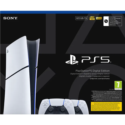 Konsola Sony Playstation 5 Digital Slim Chassis E 825 Gb Z Dwoma Kontrolerami Bezprzewodowymi Dualsense Konsola Sony Playstation 5 Digital Slim Chassis E 825 Gb Z Dwoma Kontrolerami Bezprzewodowymi Dualsense