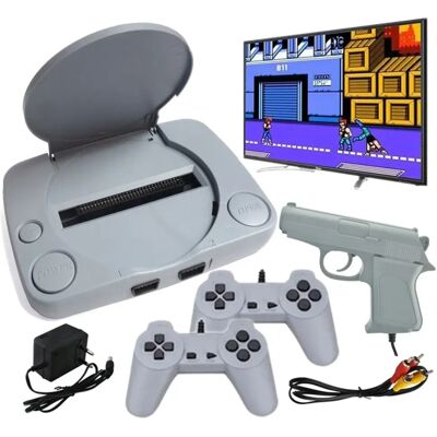 Inny producent Retro Konsola Do Gier Telewizyjna Mnóstwo Gier Zestaw + Pistolet + 2 Pady Inny producent Retro Konsola Do Gier Telewizyjna Mnóstwo Gier Zestaw + Pistolet + 2 Pady
