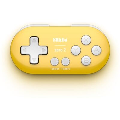 8BitDo Zero 2 Bluetooth Gamepad Mini Controller Yellow (RET00221) 8BitDo Zero 2 Bluetooth Gamepad Mini Controller Yellow (RET00221)