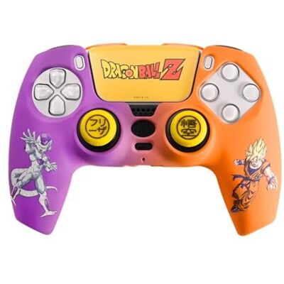 PlatinumGames Frtec - Pakiet Combo Dragon Ball Z, Twarde Etui + Uchwyty + Naklejka Na Ps5 Dualsense, Goku I Frieza Odwiedź Sklep Frtec PlatinumGames Frtec - Pakiet Combo Dragon Ball Z, Twarde Etui + Uchwyty + Naklejka Na Ps5 Dualsense, Goku I Frieza Odwiedź Sklep Frtec