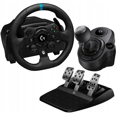 Kierownica Logitech G923 Czarna Xbox/pc + Skrzynia Biegów Shifter Kierownica Logitech G923 Czarna Xbox/pc + Skrzynia Biegów Shifter