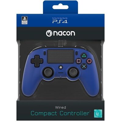 Nacon Ps4 Pad Przewodowy Compact Niebieski Nacon Ps4 Pad Przewodowy Compact Niebieski