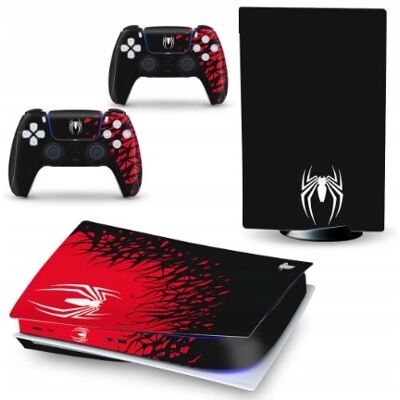 brak danych Naklejki Skórki na PlayStation 5 oraz Pady – Motyw Spider-Man / Venom brak danych Naklejki Skórki na PlayStation 5 oraz Pady – Motyw Spider-Man / Venom