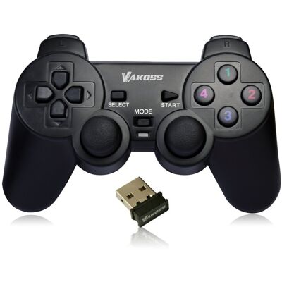 Inny producent Gamepad bezprzewodowy pad PC PS3 Vakoss GP-4705BK funkcja wibracji czarny Inny producent Gamepad bezprzewodowy pad PC PS3 Vakoss GP-4705BK funkcja wibracji czarny