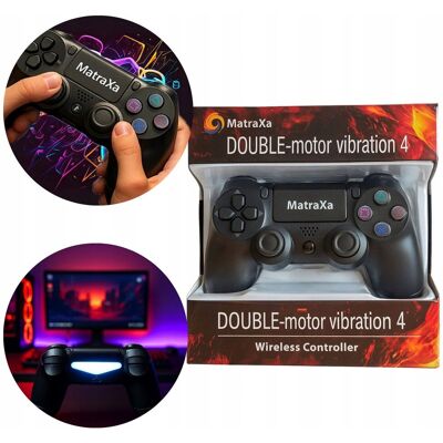 Inny producent PAD BEZPRZEWODOWY KONTROLER GAMEPAD BLUETOOTH PS4 ZAMIENNIK DOUBLE-MOTOR Inny producent PAD BEZPRZEWODOWY KONTROLER GAMEPAD BLUETOOTH PS4 ZAMIENNIK DOUBLE-MOTOR