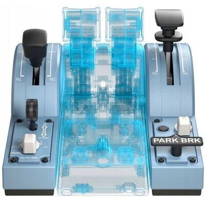 Inny producent Thrustmaster TCA Quadrant Add-On Airbus Edition Czarny Niebieski Kontroler Lotu PC Inny producent Thrustmaster TCA Quadrant Add-On Airbus Edition Czarny Niebieski Kontroler Lotu PC