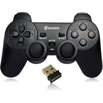 Inny producent Gamepad Bezprzewodowy Pad Pc Ps3 Vakoss Gp-4705bk Funkcja Wibracji Czarny Inny producent Gamepad Bezprzewodowy Pad Pc Ps3 Vakoss Gp-4705bk Funkcja Wibracji Czarny