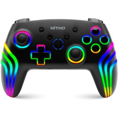 Inny producent Nitho Bezprzewodowy Kontroler Do Switch, Pc I Android Z Rgb Inny producent Nitho Bezprzewodowy Kontroler Do Switch, Pc I Android Z Rgb