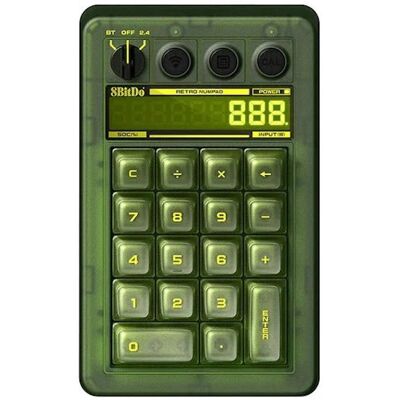 8BitDo Klawiatura Numeryczna Bezprzewodowa Bluetooth Retro 18 Xbox Edition 8BitDo Klawiatura Numeryczna Bezprzewodowa Bluetooth Retro 18 Xbox Edition