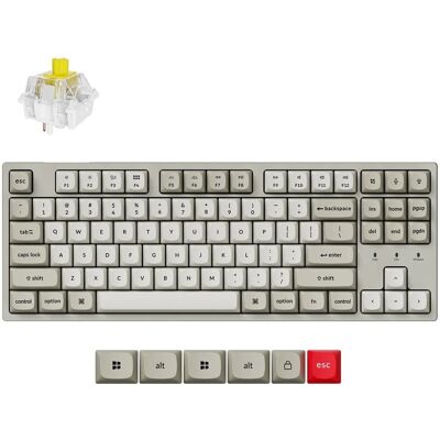 Keychron C1 Pro 8k Qmk Klawiatura Mechaniczna Programowalna Switch Banana Keychron C1 Pro 8k Qmk Klawiatura Mechaniczna Programowalna Switch Banana