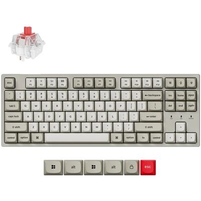 Keychron C1 Pro 8k Qmk Klawiatura Mechaniczna Programowalna Switch Red Keychron C1 Pro 8k Qmk Klawiatura Mechaniczna Programowalna Switch Red