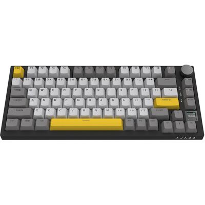 Zaprojektowana klawiatura mechaniczna AJAZZ Ak820pro - RGB, PBT, TFT - Czarna Szara Żółta Zaprojektowana klawiatura mechaniczna AJAZZ Ak820pro - RGB, PBT, TFT - Czarna Szara Żółta