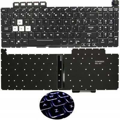 KLAWIATURA DO ASUS TUF GAMING F15 FX506H FX506HM FX506HC FX506HE LED RGB KLAWIATURA DO ASUS TUF GAMING F15 FX506H FX506HM FX506HC FX506HE LED RGB