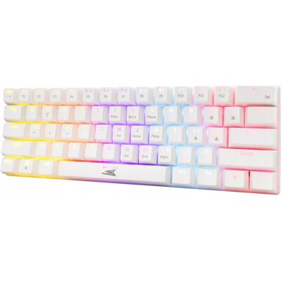 White Shark Klawiatura Mechaniczna Gamingowa Baracuda Red Switch Biała Rgb White Shark Klawiatura Mechaniczna Gamingowa Baracuda Red Switch Biała Rgb