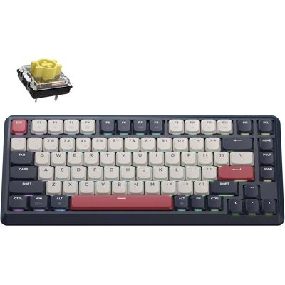 Klawiatura Mechaniczna Keychron J1 Qmk, Rgb, Hot-Swap, Dark Blue, Banana Klawiatura Mechaniczna Keychron J1 Qmk, Rgb, Hot-Swap, Dark Blue, Banana