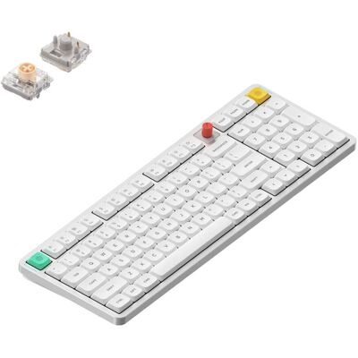 Nuphy Air100 V3 Bezprzewodowa Klawiatura Mechaniczna Nova White Blush Nano Nuphy Air100 V3 Bezprzewodowa Klawiatura Mechaniczna Nova White Blush Nano