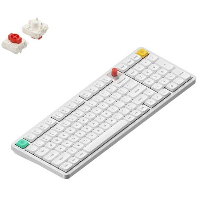 Nuphy Air100 V3 Bezprzewodowa Klawiatura Mechaniczna Nova White Red Nano Nuphy Air100 V3 Bezprzewodowa Klawiatura Mechaniczna Nova White Red Nano