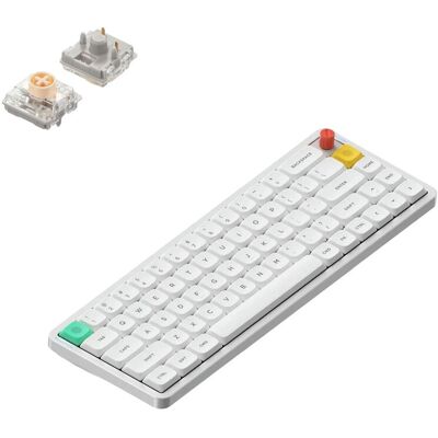 Nuphy Air65 V3 Bezprzewodowa Klawiatura Mechaniczna Nova White / Blush Nano Nuphy Air65 V3 Bezprzewodowa Klawiatura Mechaniczna Nova White / Blush Nano