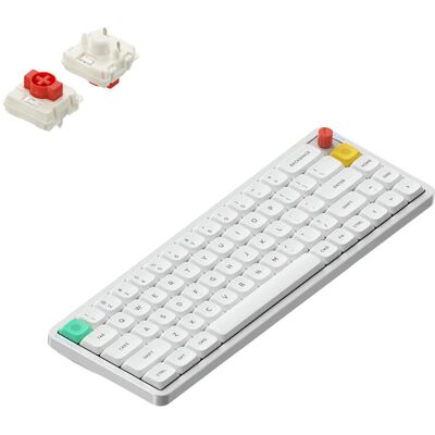 Nuphy Air65 V3 Bezprzewodowa Klawiatura Mechaniczna Nova White / Red Nano Nuphy Air65 V3 Bezprzewodowa Klawiatura Mechaniczna Nova White / Red Nano