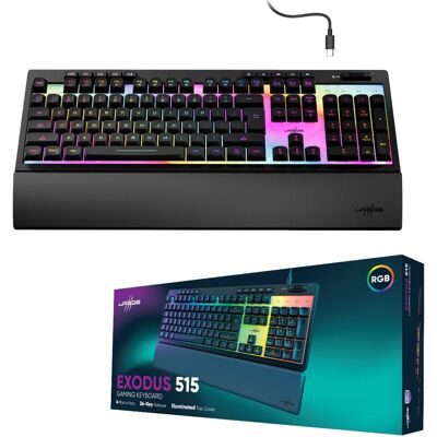 Hama Podświetlana Klawiatura Gamingowa Urage Exodus 515 Rgb Qwerty Pl Czarna Usb Hama Podświetlana Klawiatura Gamingowa Urage Exodus 515 Rgb Qwerty Pl Czarna Usb