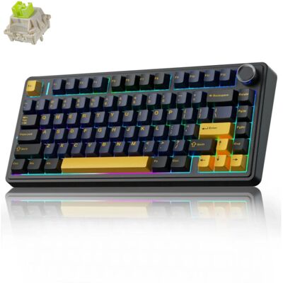 Aula F75 Bezprzewodowa Klawiatura Mechaniczna Gaming - Thunder Black Reaper Aula F75 Bezprzewodowa Klawiatura Mechaniczna Gaming - Thunder Black Reaper