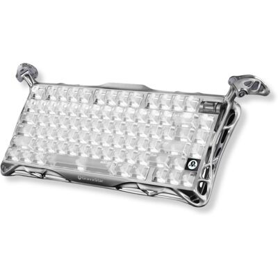 Klawiatura Gamingowa Bezprzewodowa Gravastar Mercury K1 Pro Ghost Silver Klawiatura Gamingowa Bezprzewodowa Gravastar Mercury K1 Pro Ghost Silver