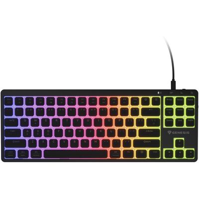 Klawiatura Gamingowa Genesis Thor 430 Tkl Outemu Silent Pink Przewodowa Mechaniczna Podświetlana Czarna Hot-Swap Slim Klawiatura Gamingowa Genesis Thor 430 Tkl Outemu Silent Pink Przewodowa Mechaniczna Podświetlana Czarna Hot-Swap Slim