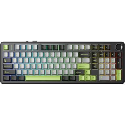Klawiatura Gasket F99 Pro Black+gray+green Graywood Switch Rgb Aula Klawiatura Gasket F99 Pro Black+gray+green Graywood Switch Rgb Aula