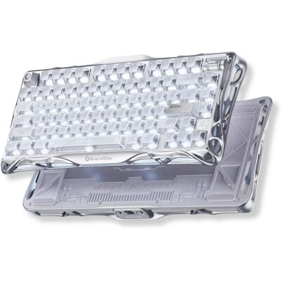 Klawiatura Magnetyczna Przewodowa Gravastar Mercury V75 Silver Frost Klawiatura Magnetyczna Przewodowa Gravastar Mercury V75 Silver Frost