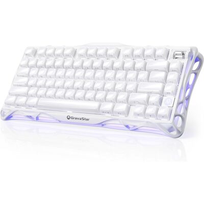 Klawiatura Mechaniczna Gravastar Mercury K1 Opaline White Klawiatura Mechaniczna Gravastar Mercury K1 Opaline White