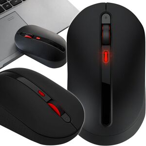 Xiaomi MWMM01 bezprzewodowa mysz USB + Bluetooth myszka 2w1 cicha OBURĘCZNA MIIIW-BLACK