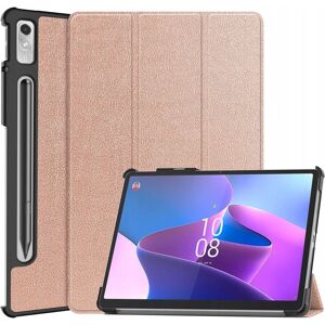 Etui Bizon Case Tab Croc do Lenovo Xiaoxin Pad Pro 2022 / P11 Pro Gen 2, różowozłote