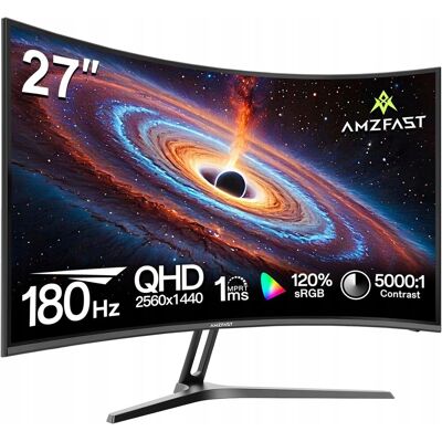 Inny producent Amzfast AMZG27C1Q Zakrzywiony monitor 27' 180 Hz QHD 2560 x 1440 Inny producent Amzfast AMZG27C1Q Zakrzywiony monitor 27' 180 Hz QHD 2560 x 1440