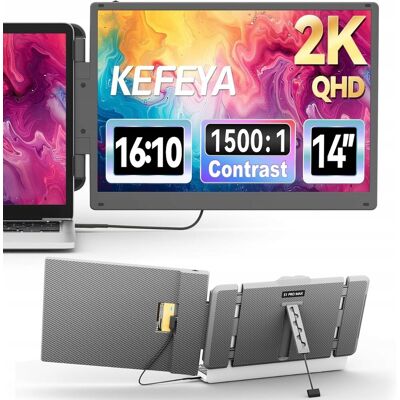 Inny producent KEFEYA S1 PRO MAX Przenośny monitor 2K 14' IPS USB-C/HDMI 2160x1440 LCD Inny producent KEFEYA S1 PRO MAX Przenośny monitor 2K 14' IPS USB-C/HDMI 2160x1440 LCD
