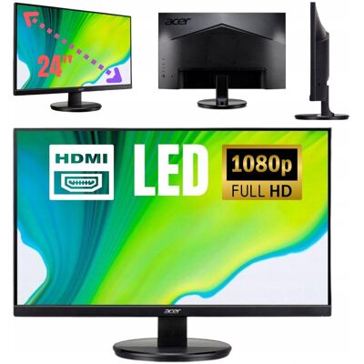 Monitor ACER LED KB242HYL 23,8' LED Full HD HDMI Monitor ACER LED KB242HYL 23,8' LED Full HD HDMI