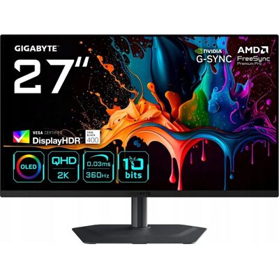 Monitor Gigabyte MO27Q3 - 360Hz QHD QD-OLED 27' Monitor Gigabyte MO27Q3 - 360Hz QHD QD-OLED 27'