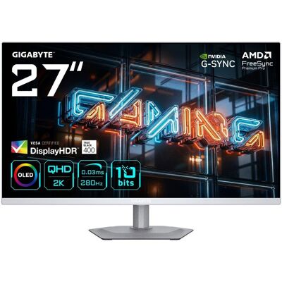 Monitor Gigabyte Oled 27” Mo27q2a Ice 280hz Monitor Gigabyte Oled 27” Mo27q2a Ice 280hz