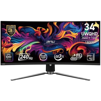 Monitor MSI 34' MPG 341CQPX QD-OLED 2xHDMI DP 4xUSB Monitor MSI 34' MPG 341CQPX QD-OLED 2xHDMI DP 4xUSB