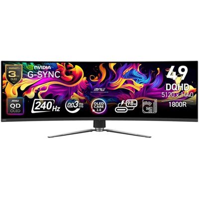 Monitor MSI 49' MPG 491CQPX QD-OLED DQHD 240Hz 2xHDMI DP HUB Monitor MSI 49' MPG 491CQPX QD-OLED DQHD 240Hz 2xHDMI DP HUB