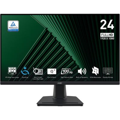 Monitor MSI PRO MP245G 23,8' LED/FHD/Flat/100Hz/czarny Monitor MSI PRO MP245G 23,8' LED/FHD/Flat/100Hz/czarny