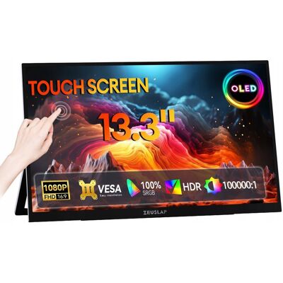 Inny producent Monitor przenośny DO LAPTOPA TELEFONU KONSOLI 13,3' DOTYK ZEUSLAP OL133ED / ZEUSLAP Inny producent Monitor przenośny DO LAPTOPA TELEFONU KONSOLI 13,3' DOTYK ZEUSLAP OL133ED / ZEUSLAP