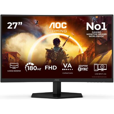 Monitor AOC C27G42FE 27' VA FHD 180Hz HDMI DisplayPort zakrzywiony Monitor AOC C27G42FE 27' VA FHD 180Hz HDMI DisplayPort zakrzywiony