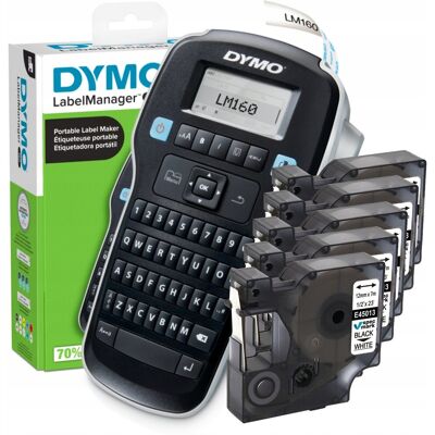 Drukarka DYMO LabelManager LM160 + 5x taśma 45013 Drukarka DYMO LabelManager LM160 + 5x taśma 45013