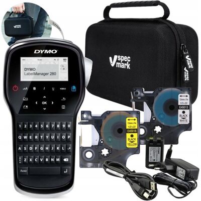 Drukarka etykiet DYMO LabelManager LM280 zestaw z walizką + 2 taśmy D1 Drukarka etykiet DYMO LabelManager LM280 zestaw z walizką + 2 taśmy D1