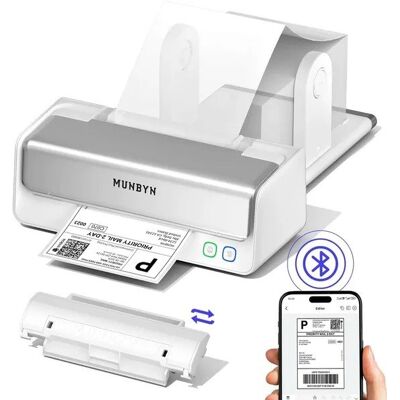 Inny producent Drukarka Etykiet Munbyn RW405B Bluetooth USB – Termiczna Drukarka Kurierska 203DPI Dwukolorowa Inny producent Drukarka Etykiet Munbyn RW405B Bluetooth USB – Termiczna Drukarka Kurierska 203DPI Dwukolorowa