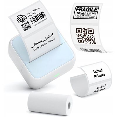 Loveinstant Drukarka Termiczna Bluetooth Do Zdjęć Naklejek Notatek Etykiet 53mm 203dpi / S1 / Niebieski Loveinstant Drukarka Termiczna Bluetooth Do Zdjęć Naklejek Notatek Etykiet 53mm 203dpi / S1 / Niebieski