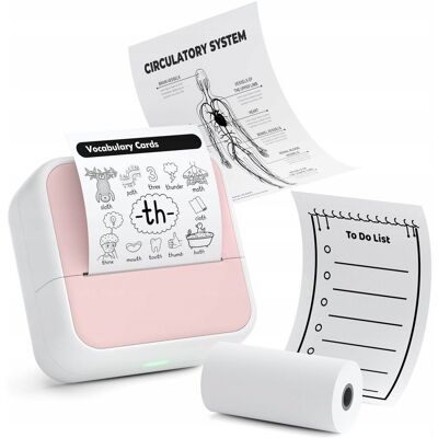 Loveinstant Drukarka Termiczna Bluetooth Do Zdjęć Naklejek Notatek Etykiet 53mm 203dpi / S1 / Różowy Loveinstant Drukarka Termiczna Bluetooth Do Zdjęć Naklejek Notatek Etykiet 53mm 203dpi / S1 / Różowy