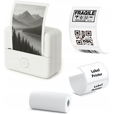 Loveinstant Drukarka Termiczna Bluetooth Do Zdjęć Naklejek Notatek Etykiet Aplikacja Ai / X6 / Biały Loveinstant Drukarka Termiczna Bluetooth Do Zdjęć Naklejek Notatek Etykiet Aplikacja Ai / X6 / Biały